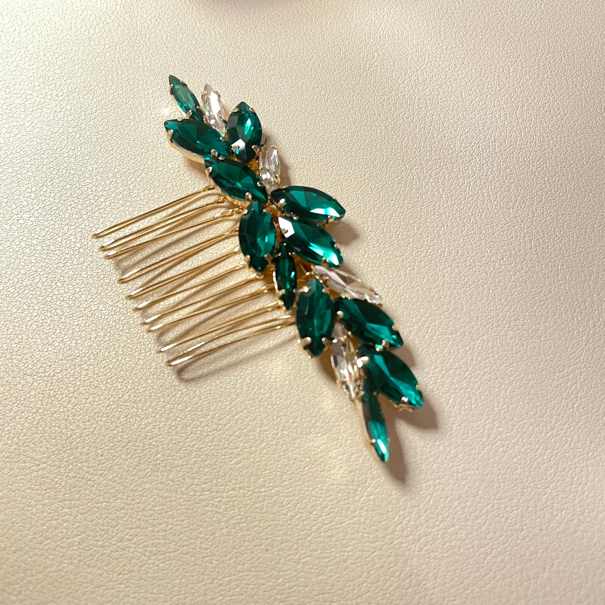 Emerald Mini Hair Comb - Lizabetha Parker