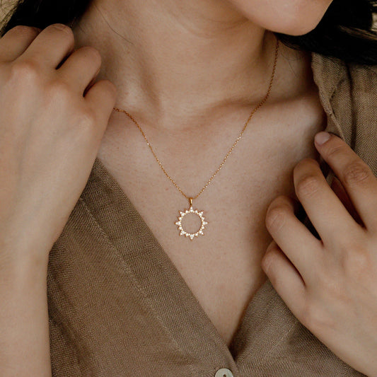 Adele Sun Necklace - Lizabetha Parker