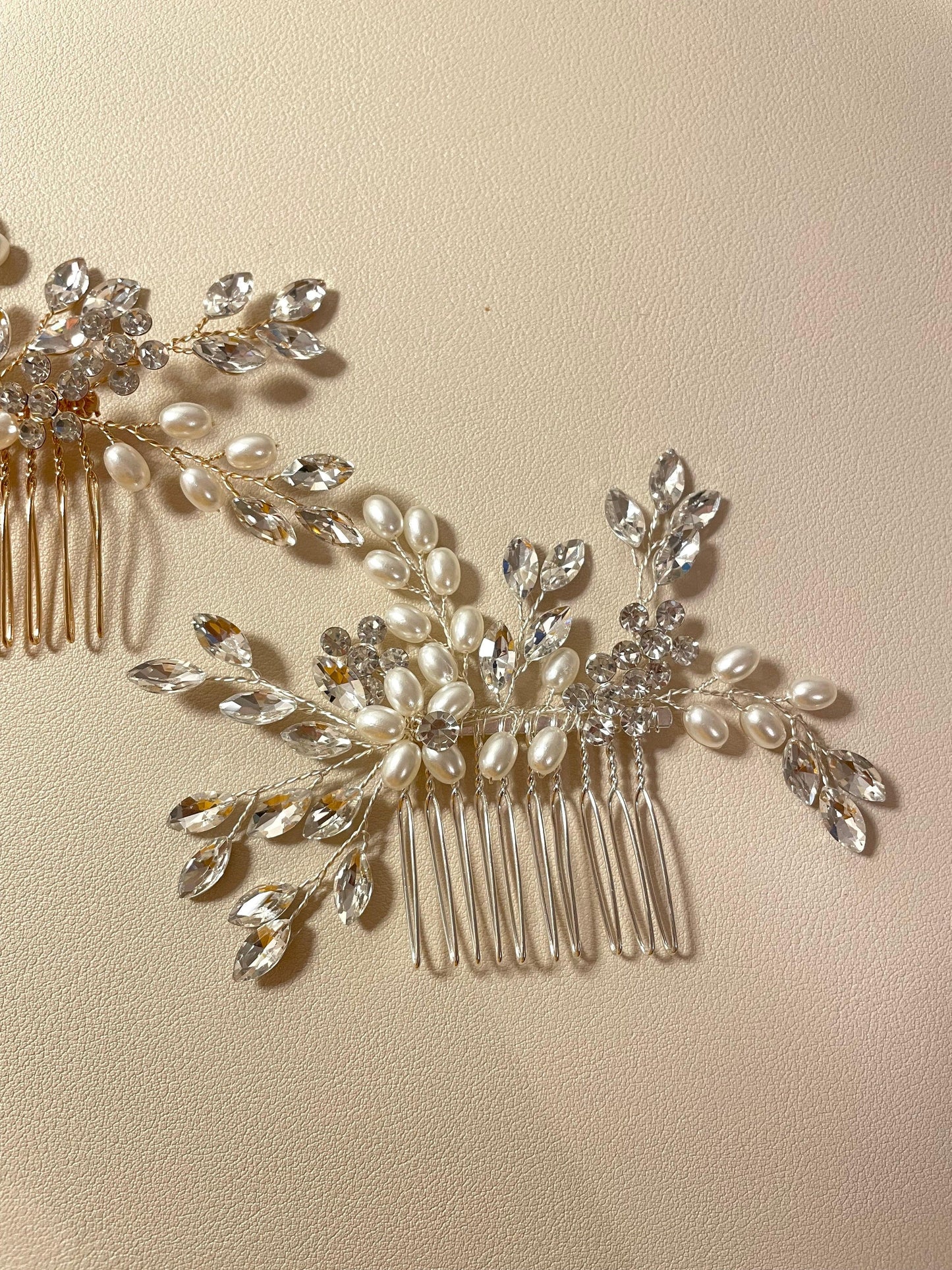 Edith Bridal Hair Comb - Lizabetha Parker