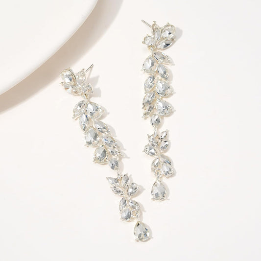 Regina Silver CZ Statement Earring