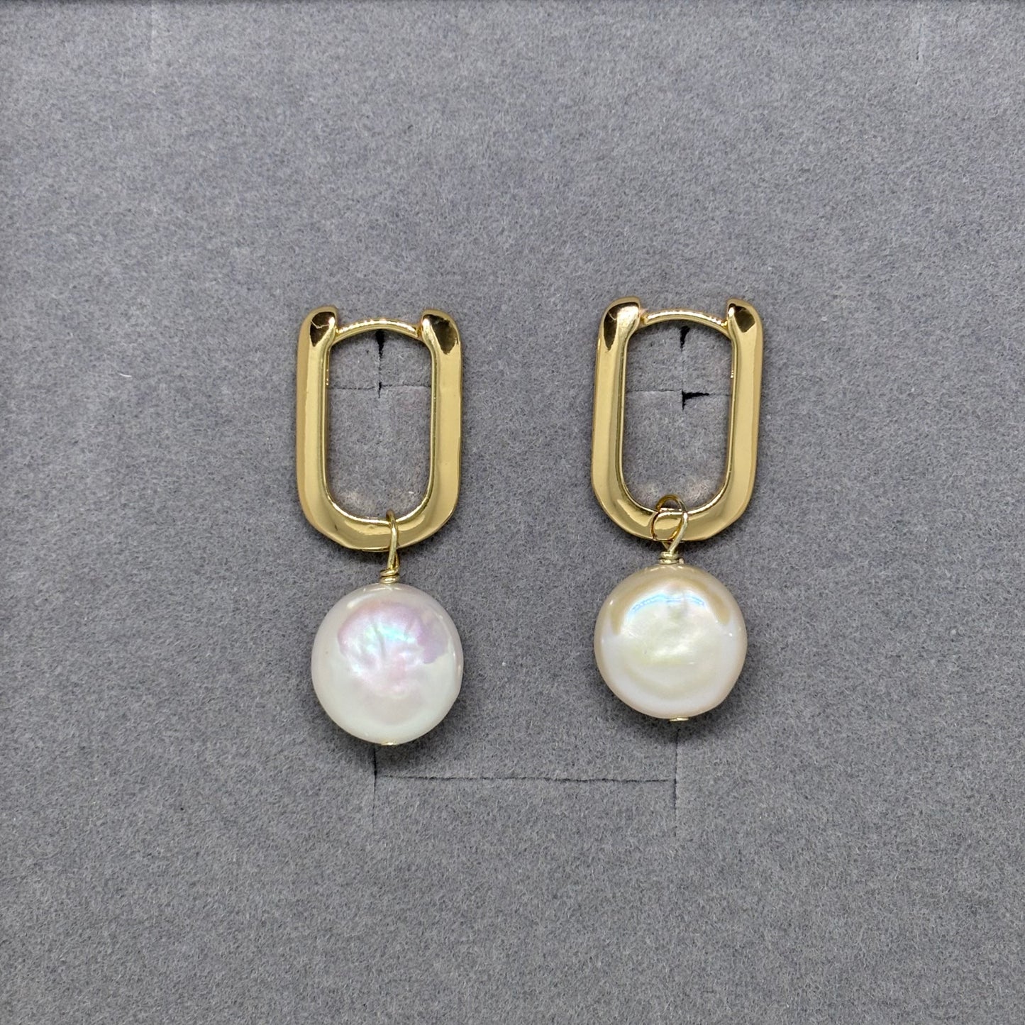 Lila Pearl Huggie Earring - Lizabetha Parker