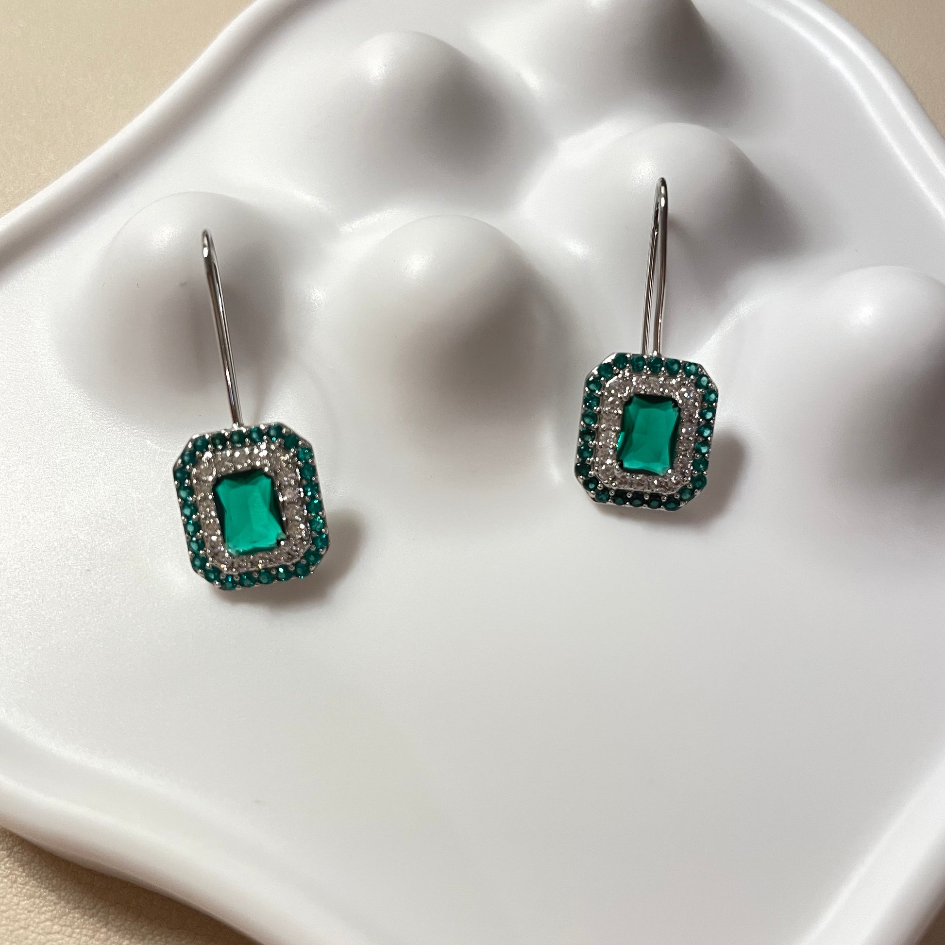 Harley Emerald Drop Earrings - Lizabetha Parker