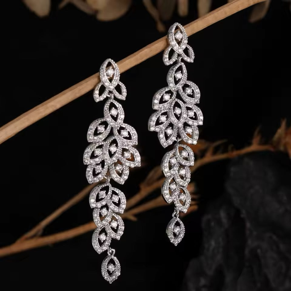 Sara Drop Bridal Earrings - Lizabetha Parker