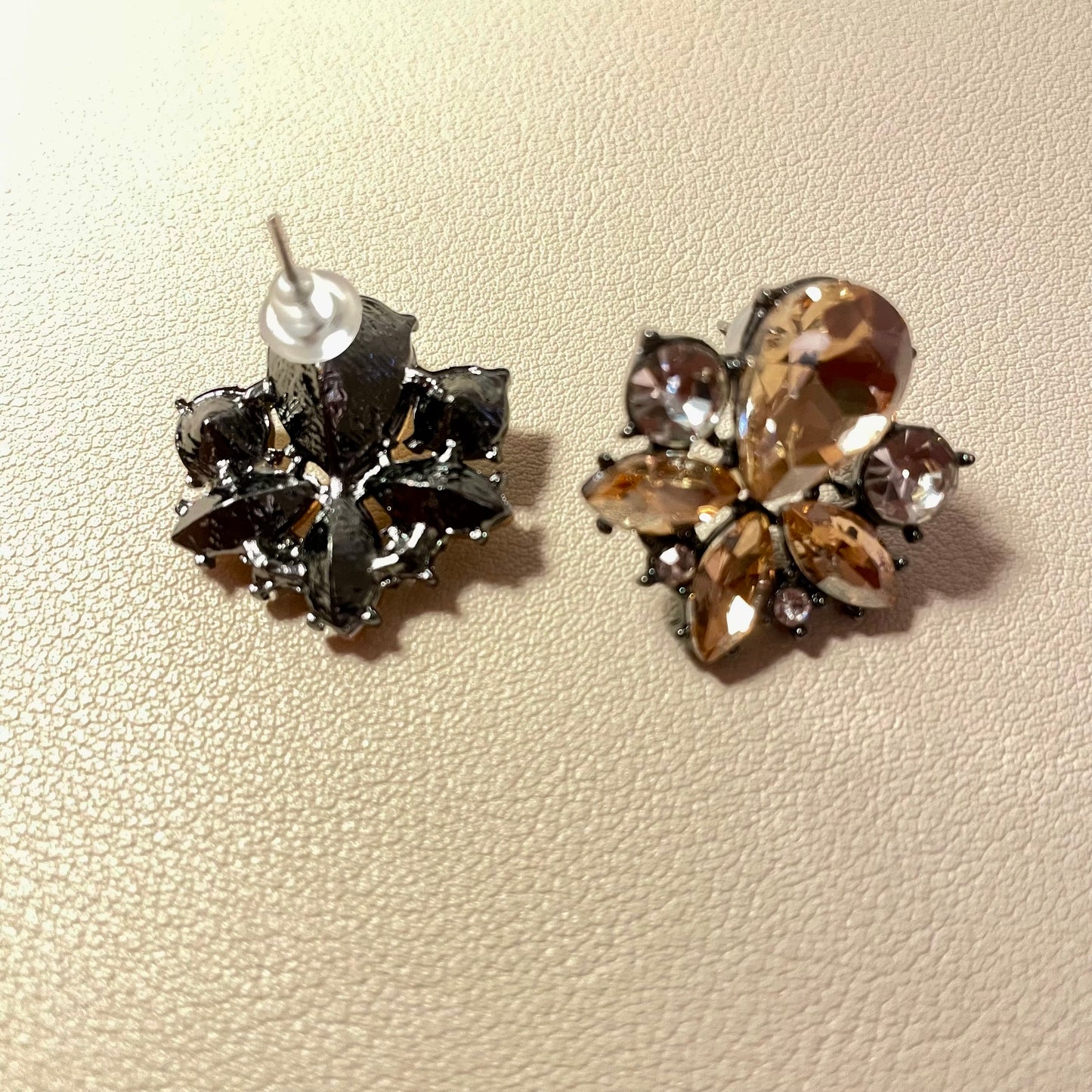 Reign Champange Stud Earrings - Lizabetha Parker