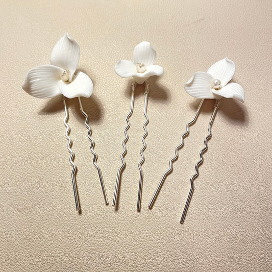 Cindy Flower Hair Pin - Lizabetha Parker