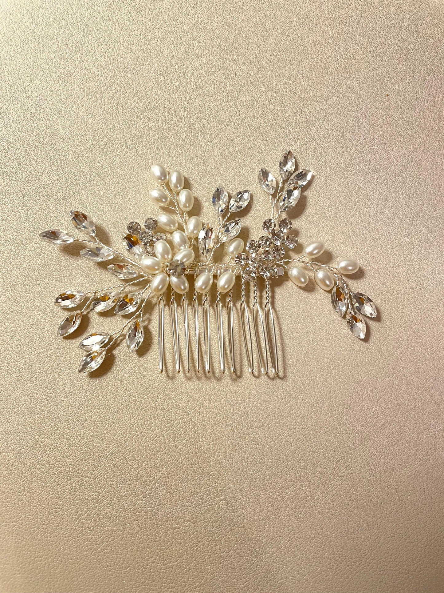 Edith Bridal Hair Comb - Lizabetha Parker