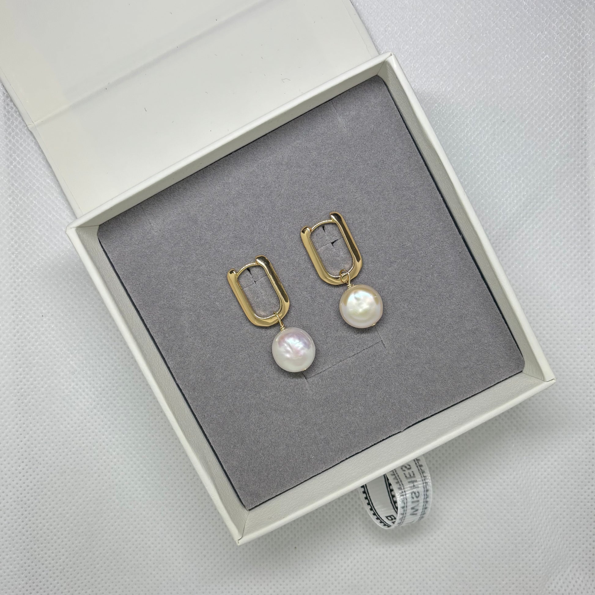 Lila Pearl Huggie Earring - Lizabetha Parker