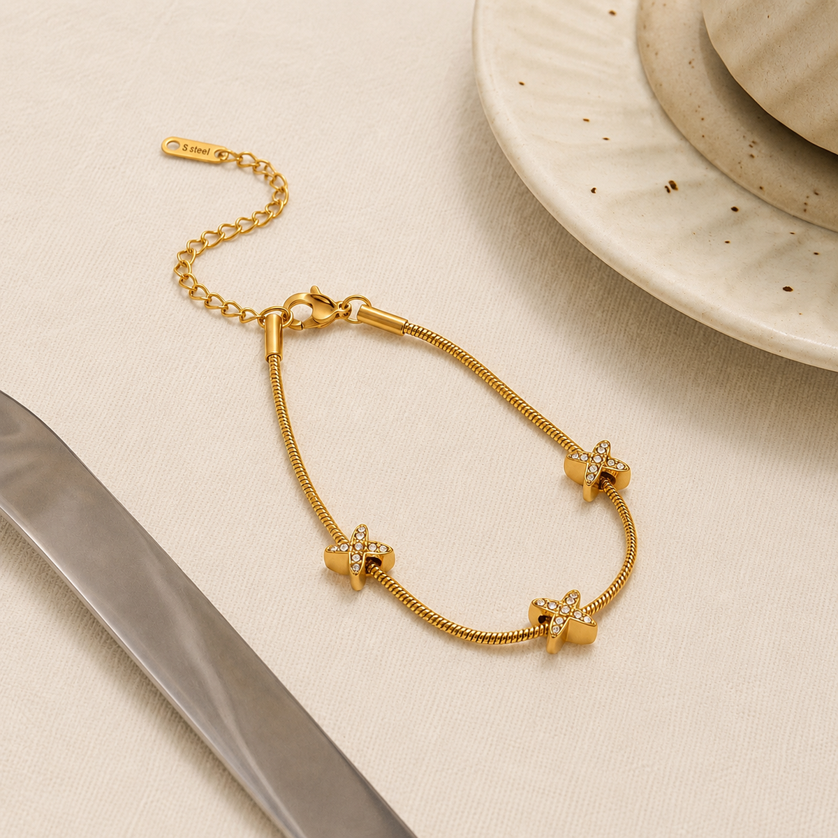 Crystal Starfish Bracelet