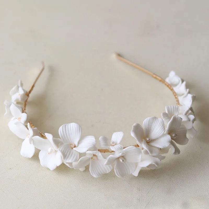 Alison White Flower Crown