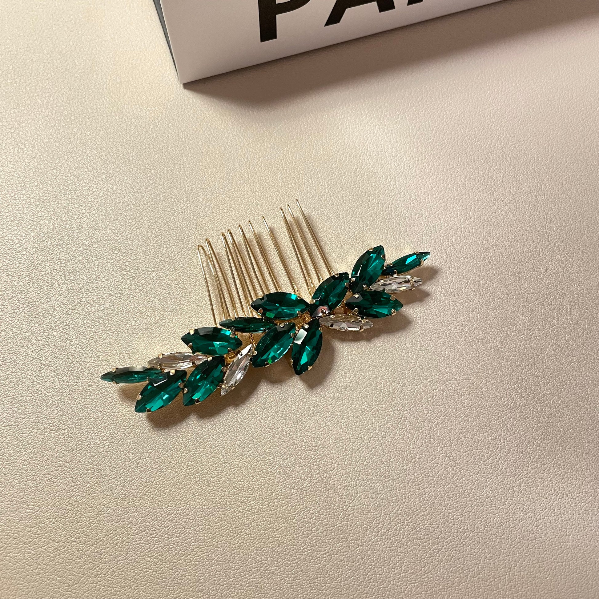 Emerald Mini Hair Comb - Lizabetha Parker