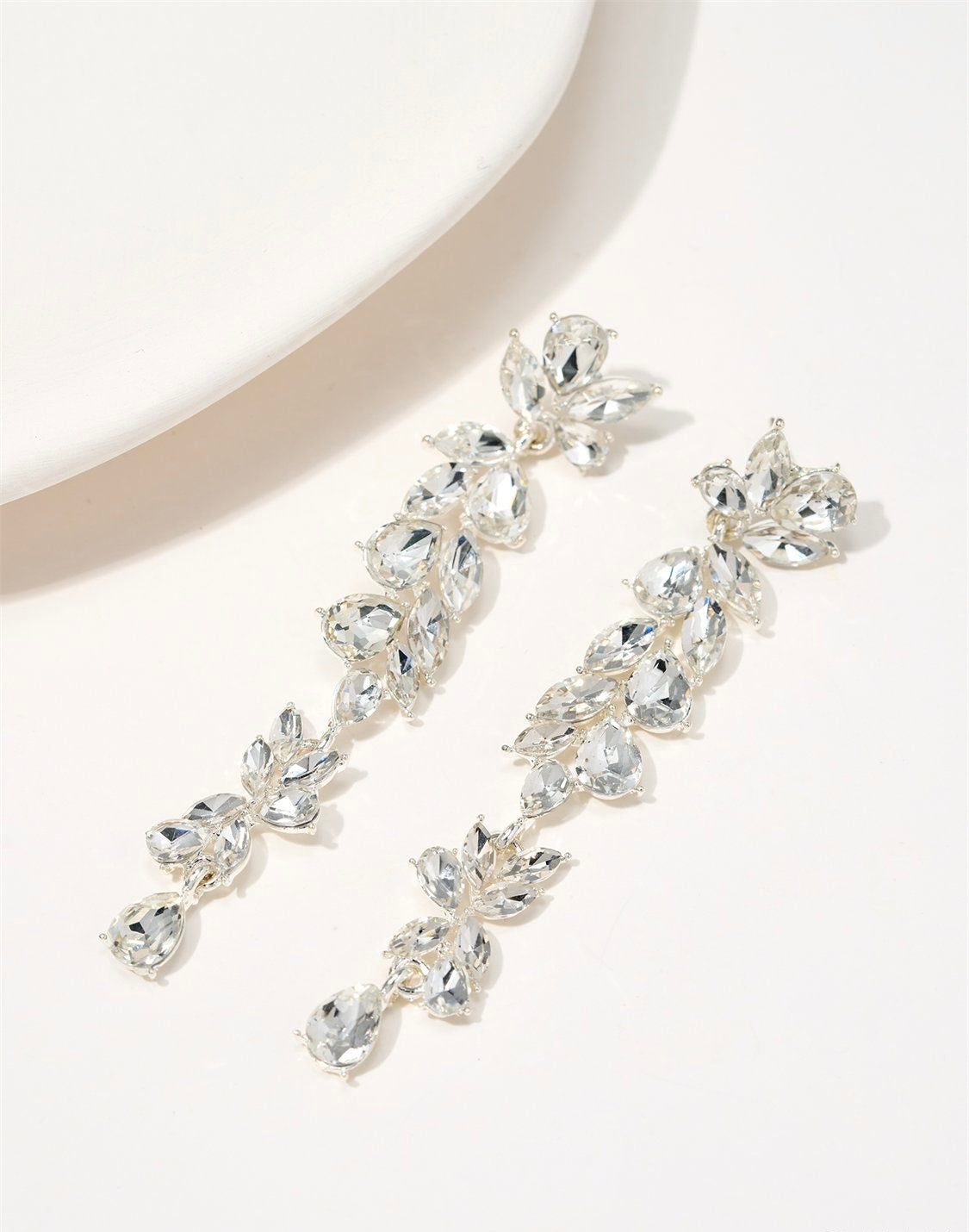 Regina Silver CZ Statement Earring