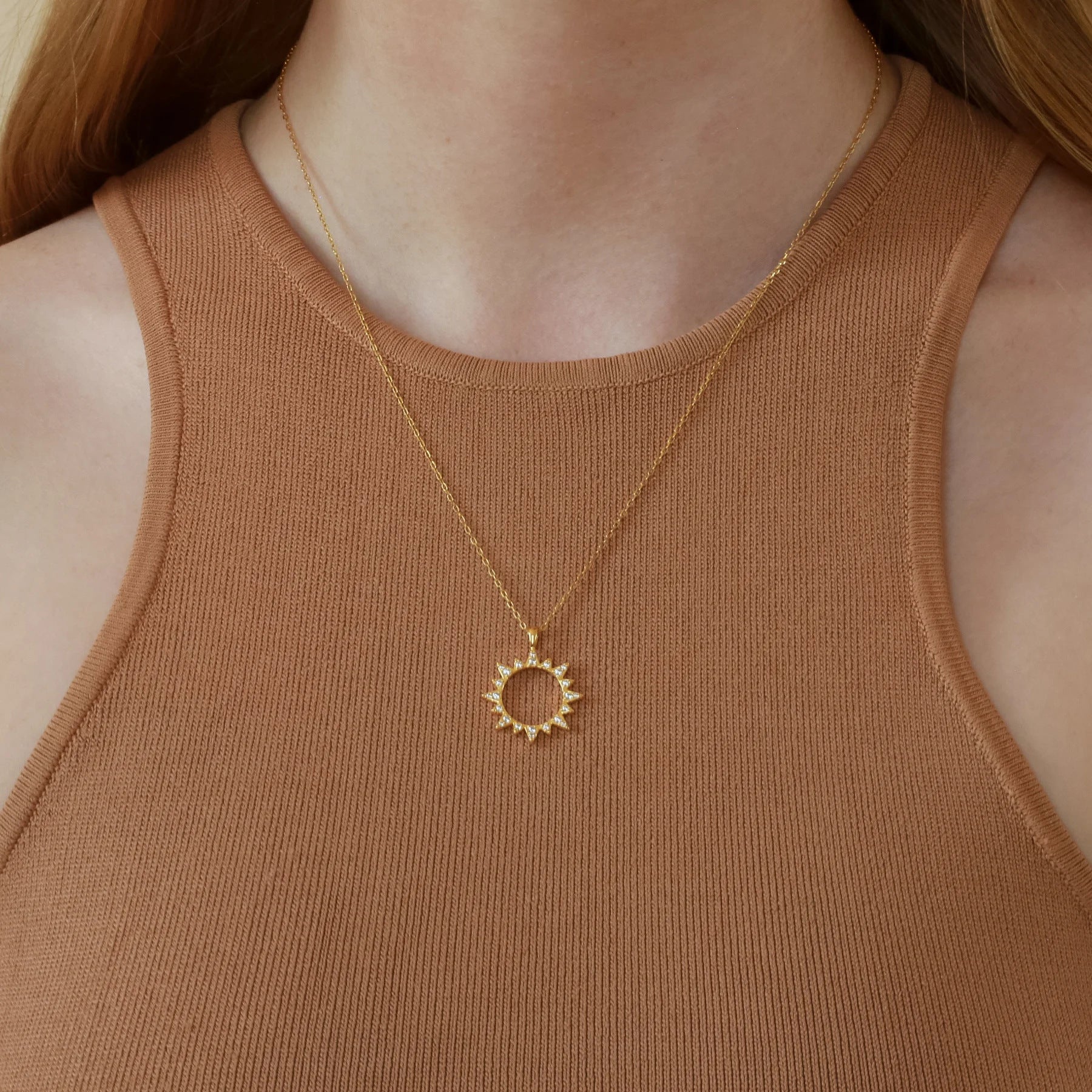 Adele Sun Necklace - Lizabetha Parker