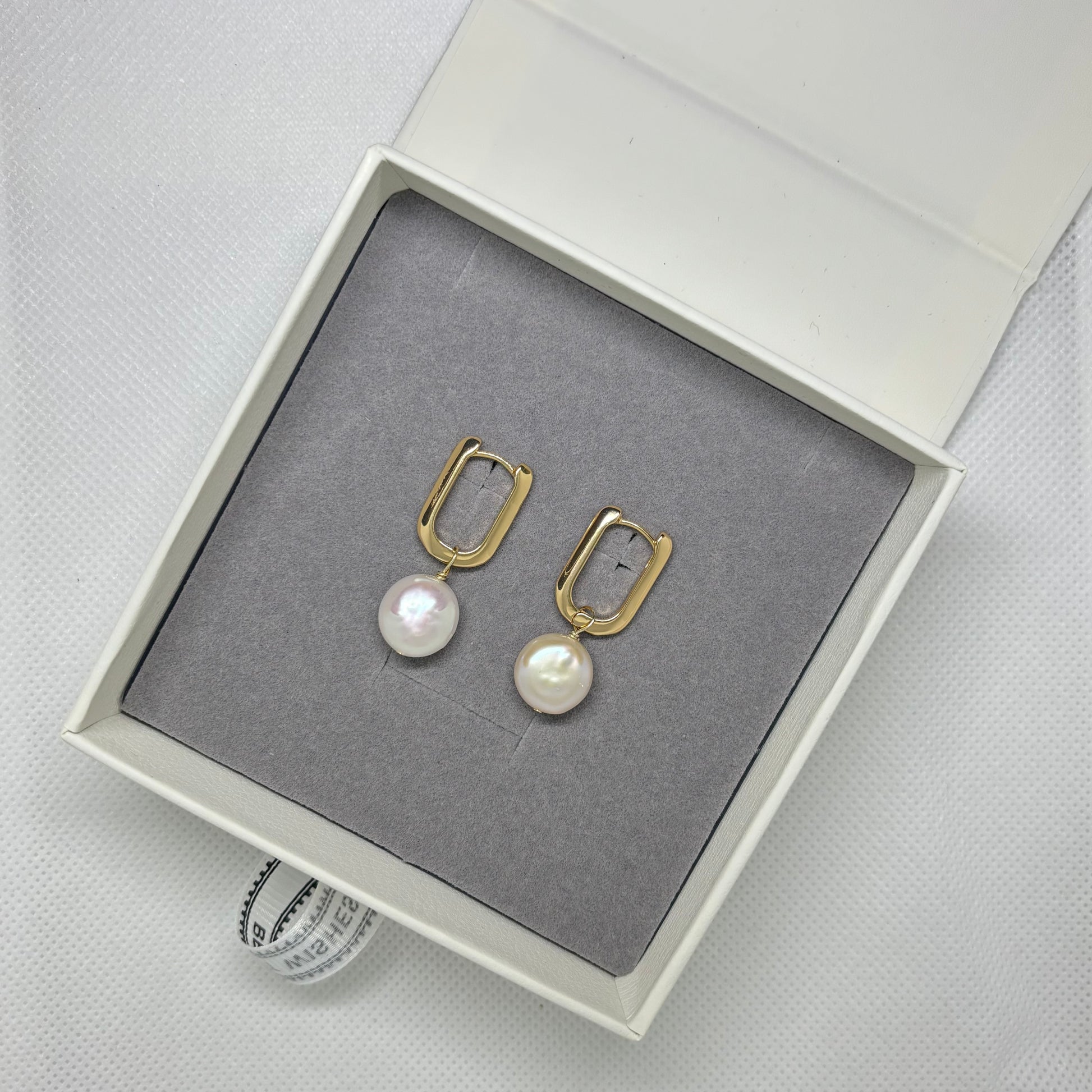 Lila Pearl Huggie Earring - Lizabetha Parker