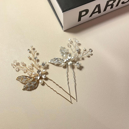 Nora Leaf Hair Pins (Set of 2) - Lizabetha Parker