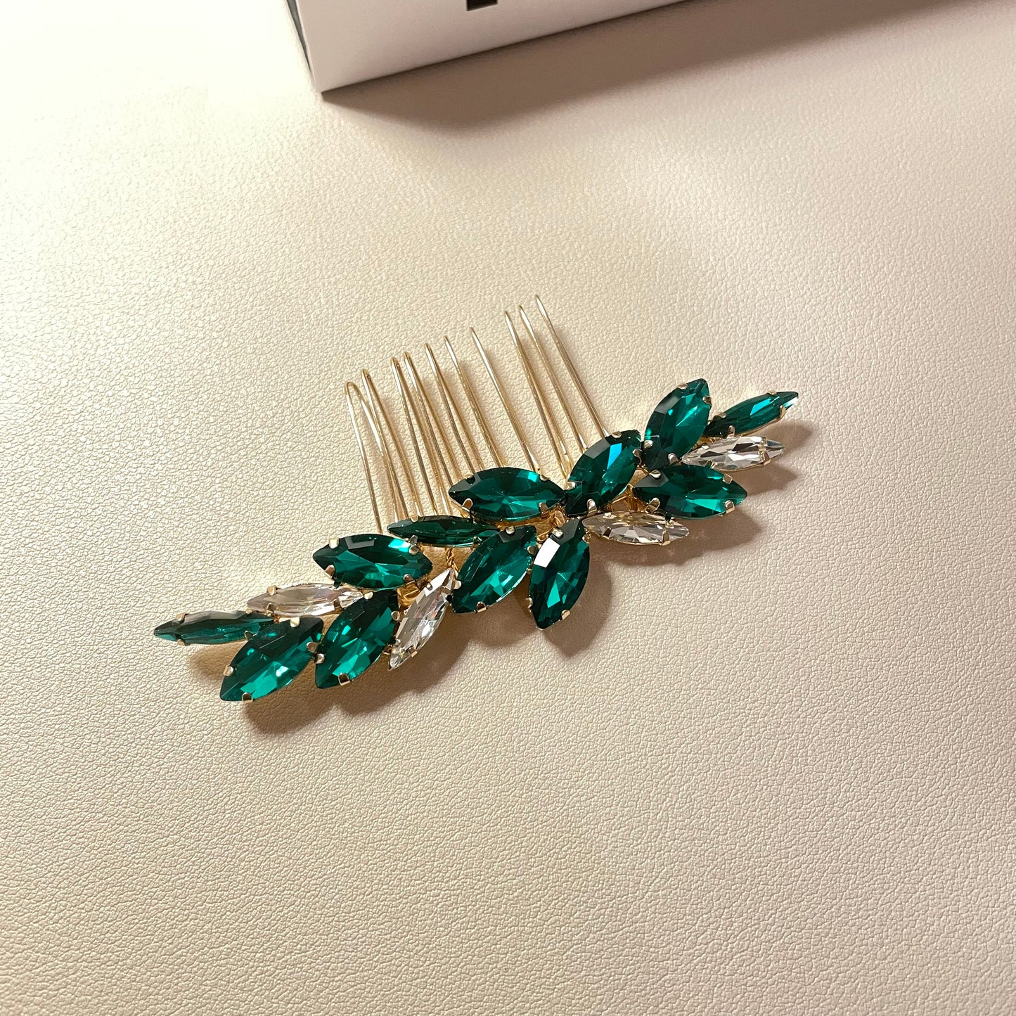 Emerald Mini Hair Comb - Lizabetha Parker