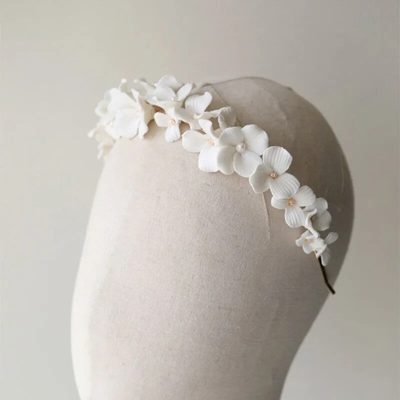 Alison White Flower Crown