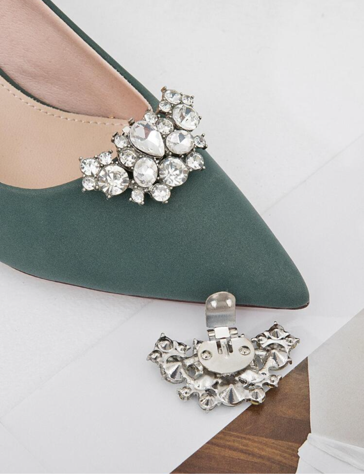 Rhinestone Decorative Shoe Clips