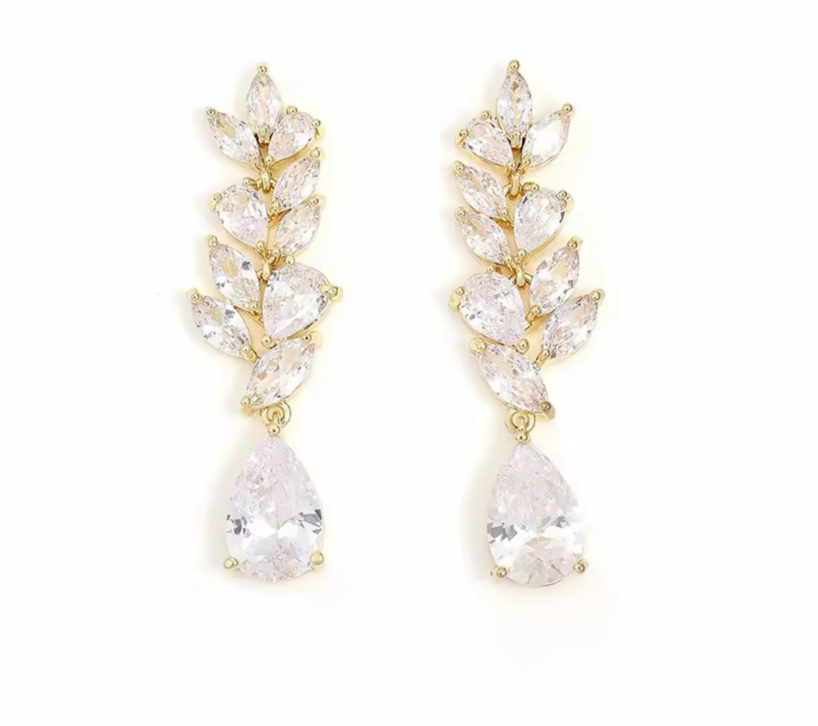 Bailey Drop Bridal Earrings - Lizabetha Parker