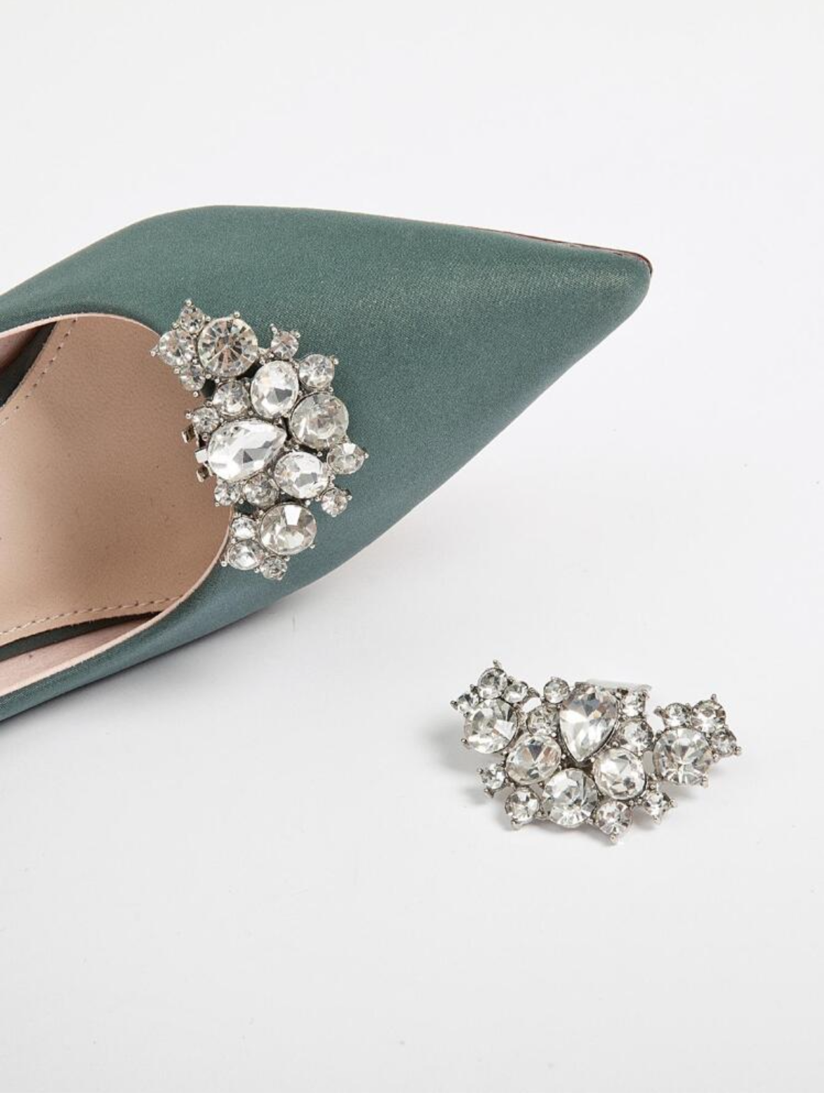 Rhinestone Decorative Shoe Clips