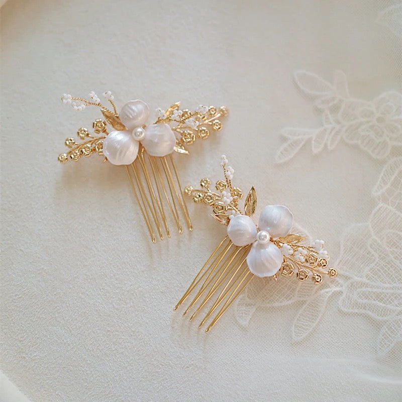 Betha Bridal Hair Comb - Lizabetha Parker