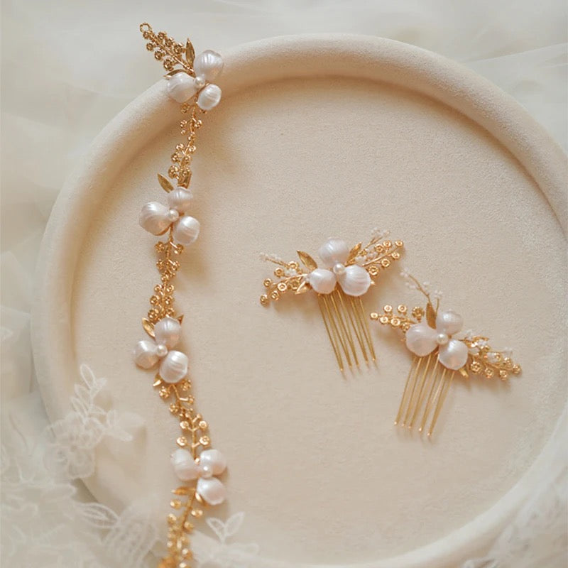 Betha Bridal Hair Comb - Lizabetha Parker