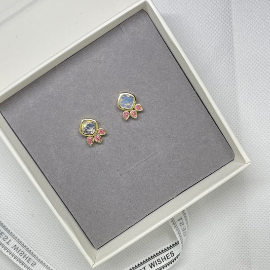 Betty Pink Opal Earring