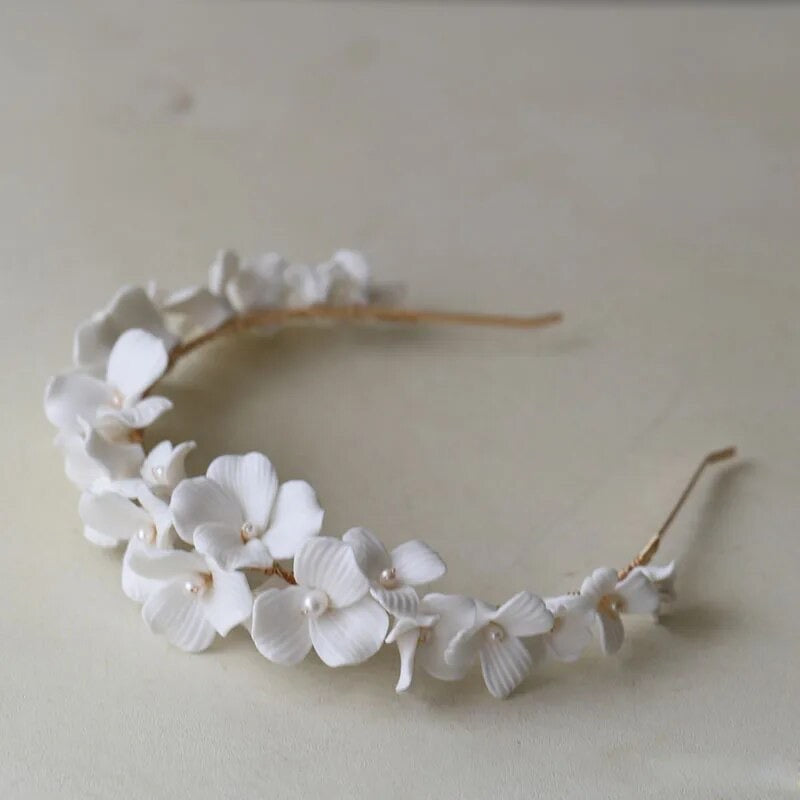 Alison White Flower Crown