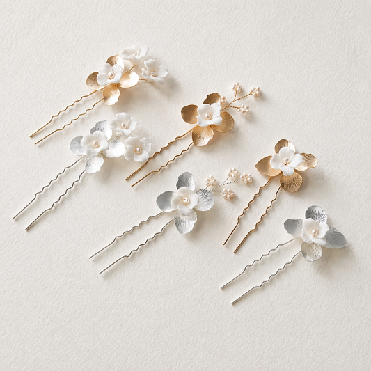Épingles à cheveux de mariée Val Flower