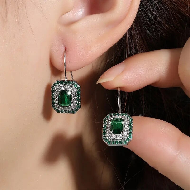 Harley Emerald Drop Earrings - Lizabetha Parker