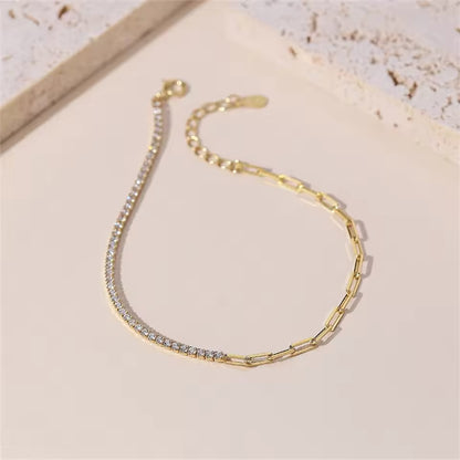 Heather Diamond and Chain Bracelet - Lizabetha Parker