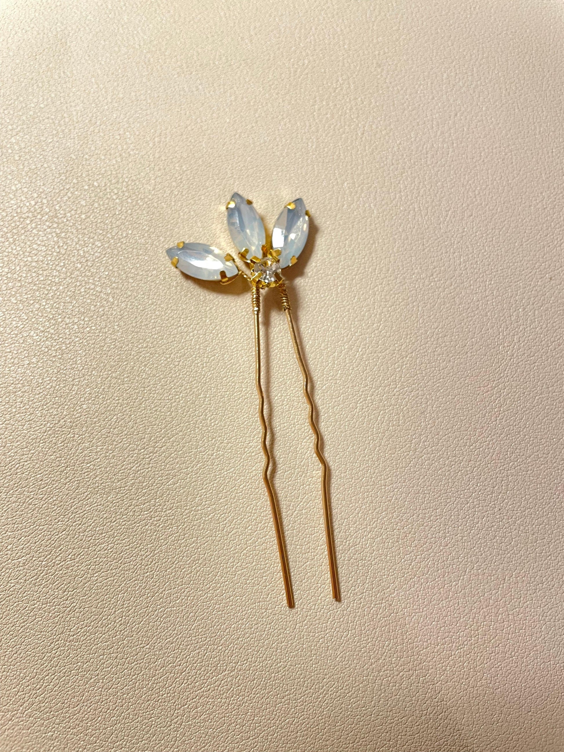 Claire Opal Hair Pins (Set of 3) - Lizabetha Parker