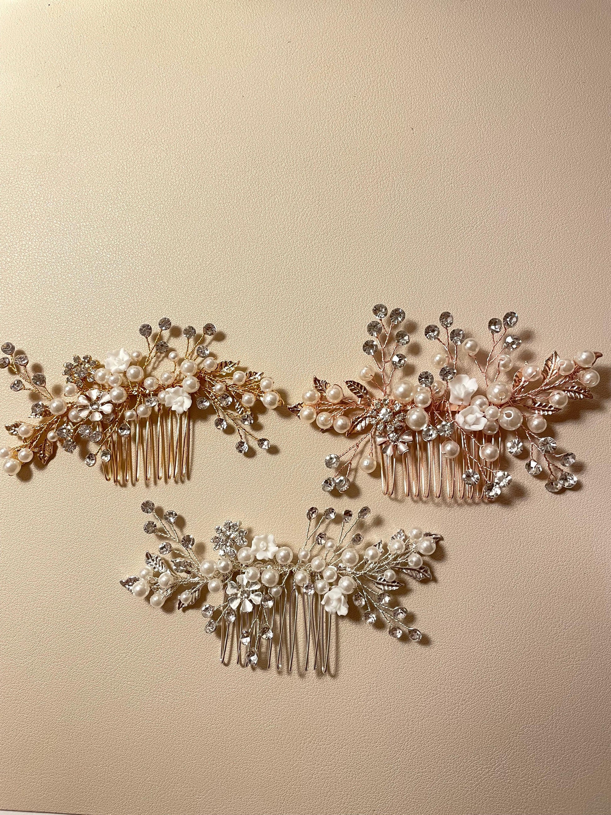 Callie Bridal Hair Vine Comb - Lizabetha Parker