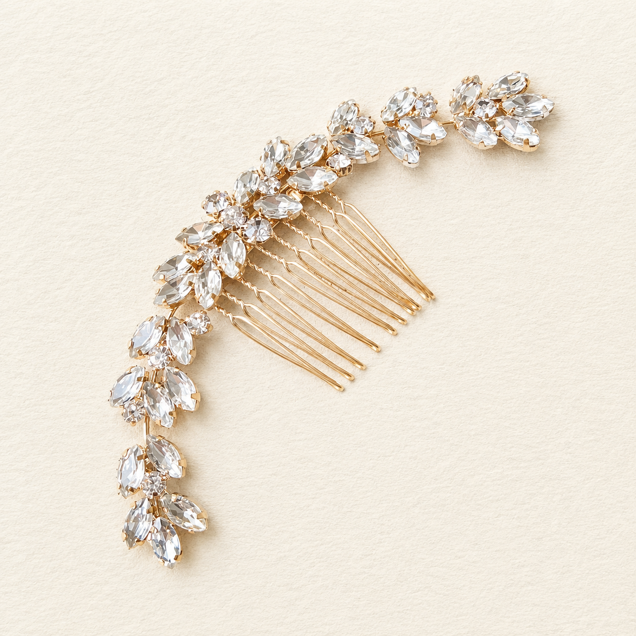 Peigne à cheveux en cristal Lisa