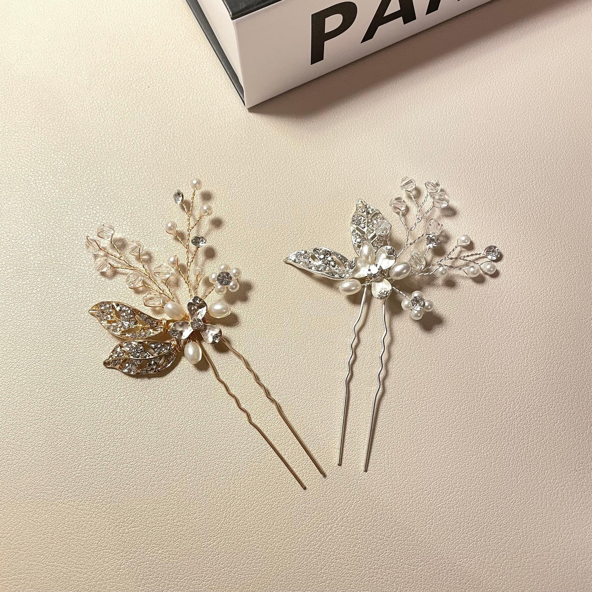 Nora Leaf Hair Pins (Set of 2) - Lizabetha Parker