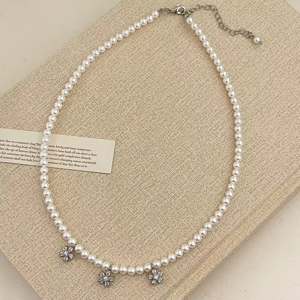 Pearl Bead Choker Necklace - Lizabetha Parker