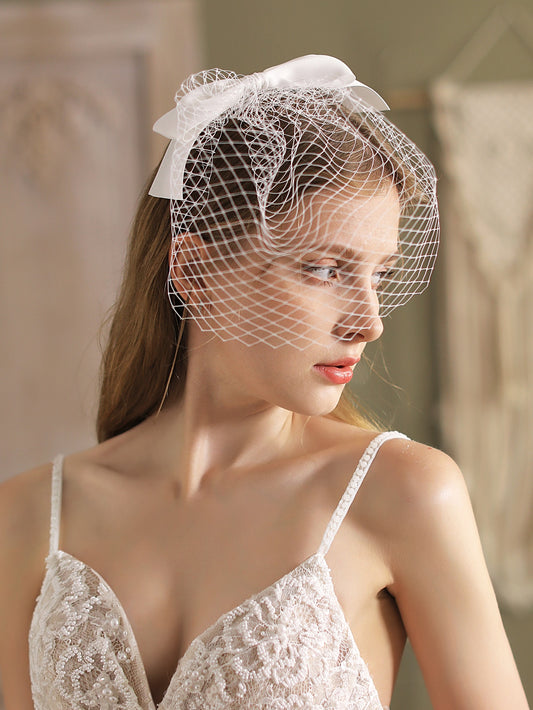 Ava Vintage Beaded Headband Mesh - Lizabetha Parker