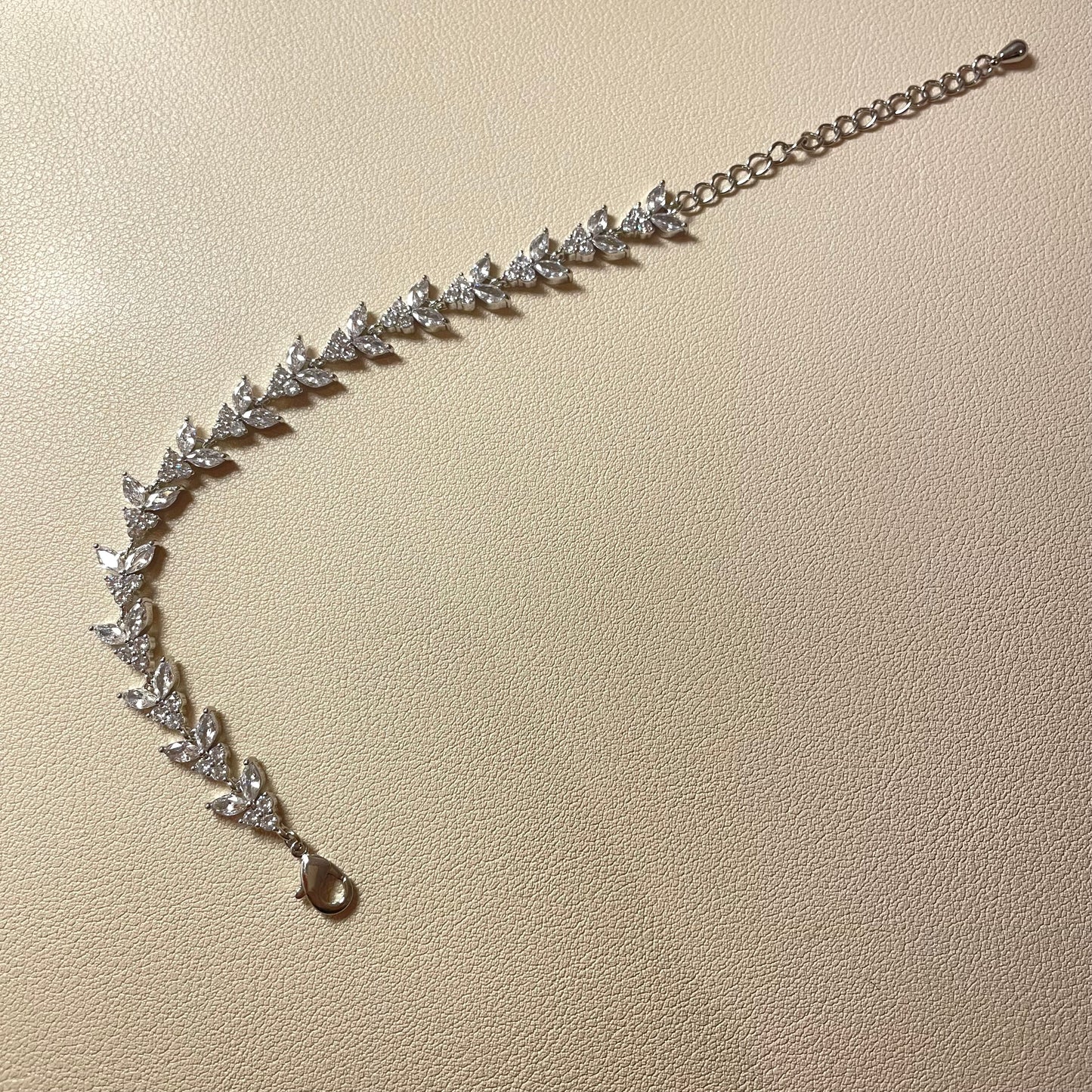 Daisy Silver CZ Bracelet