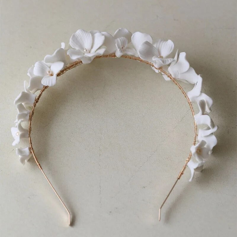 Alison White Flower Crown