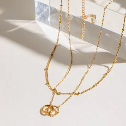 Elodie Interlocking Layered Necklace