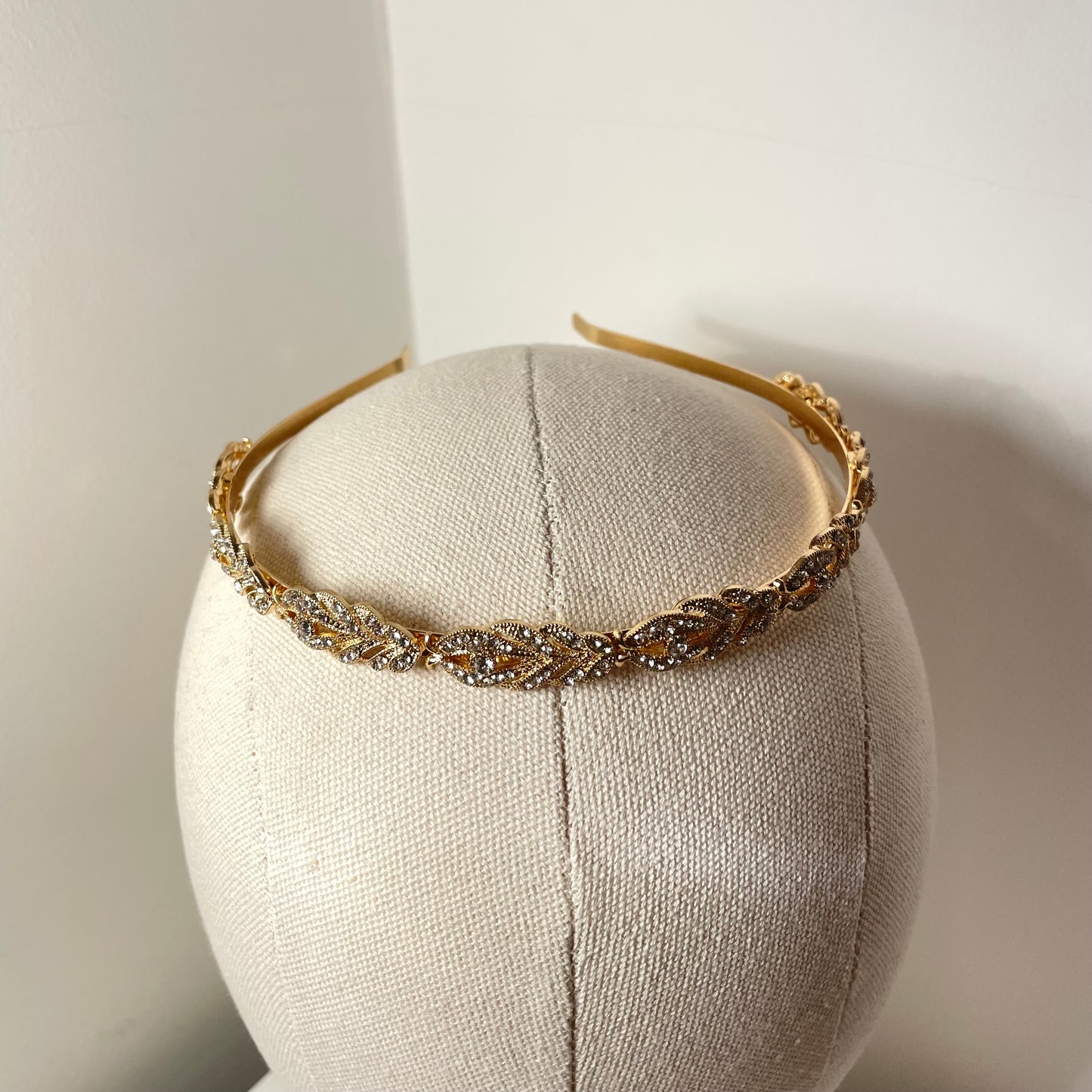 Emma Gold Bridal Headband - Lizabetha Parker