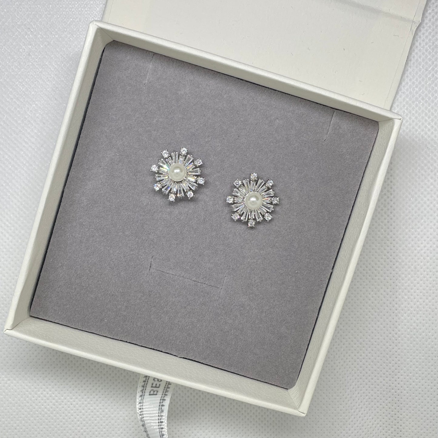 Dhwani Dainty CZ and Pearl Stud Earrings
