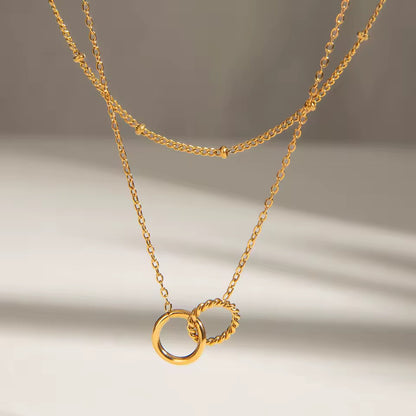 Elodie Interlocking Layered Necklace