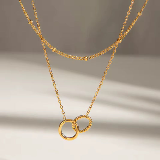 Elodie Interlocking Layered Necklace