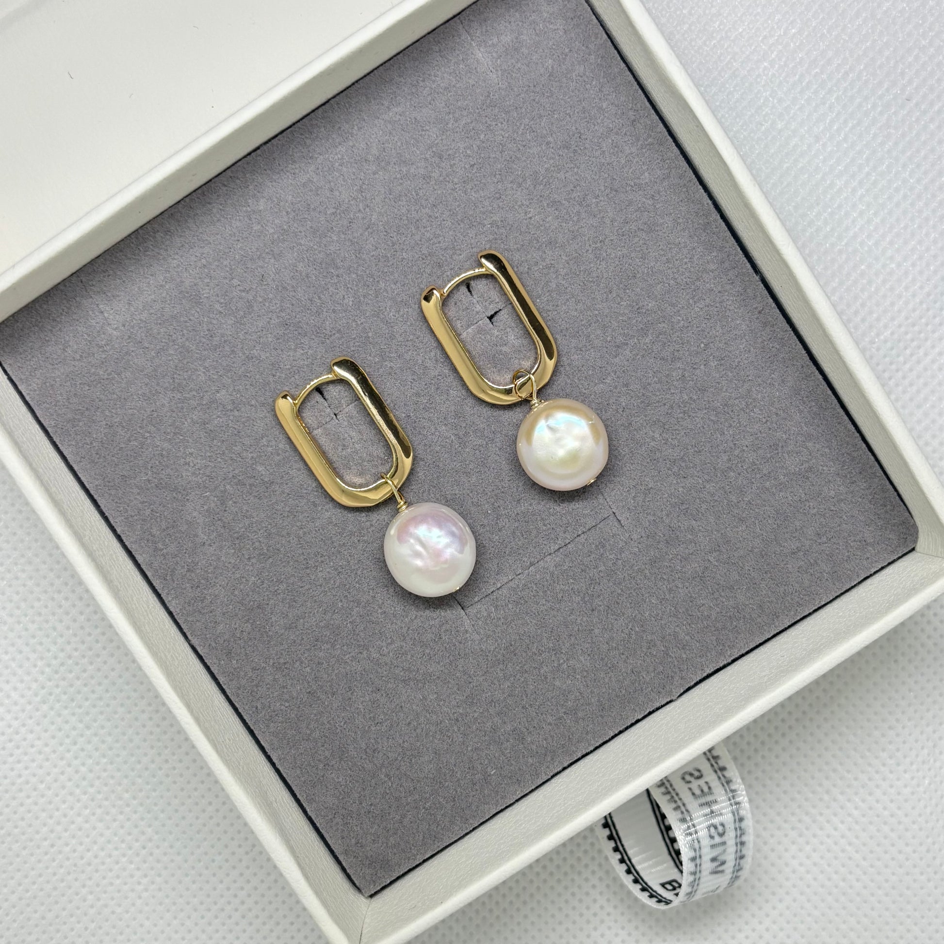 Lila Pearl Huggie Earring - Lizabetha Parker