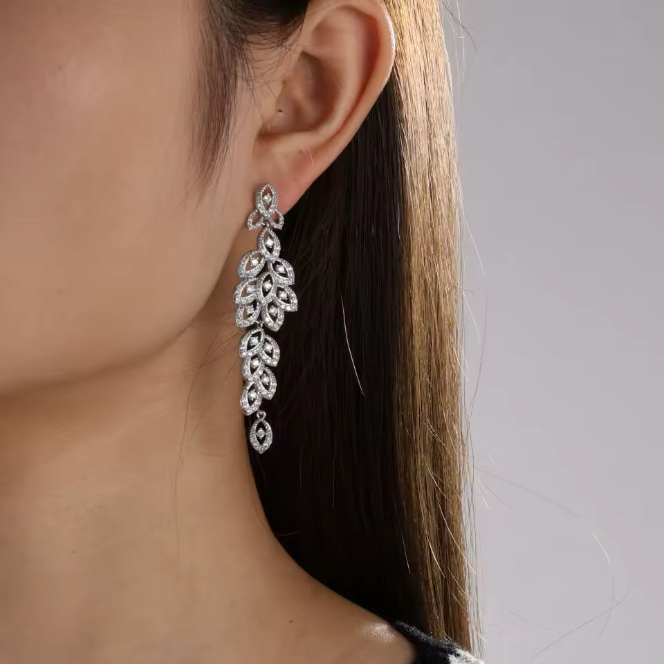 Sara Drop Bridal Earrings - Lizabetha Parker