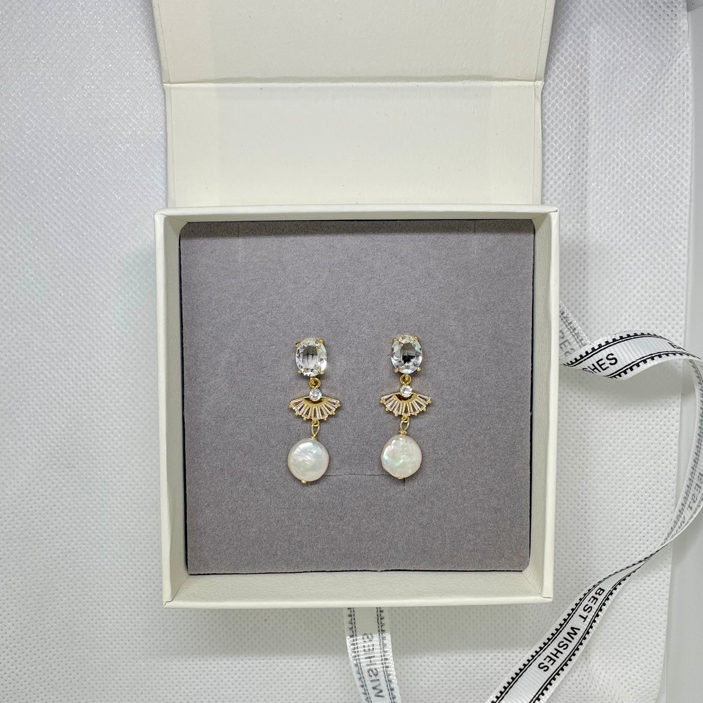 Emma Pearl Drop Earring - Lizabetha Parker