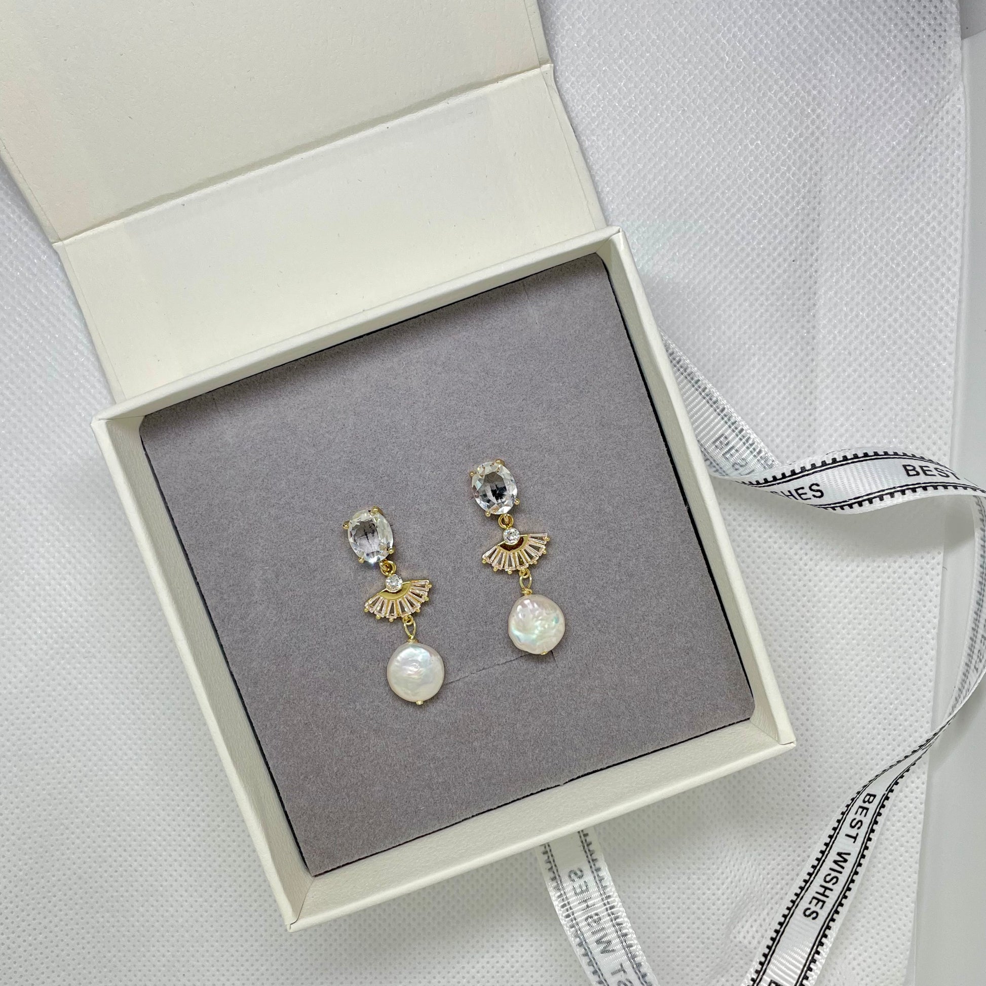 Emma Pearl Drop Earring - Lizabetha Parker