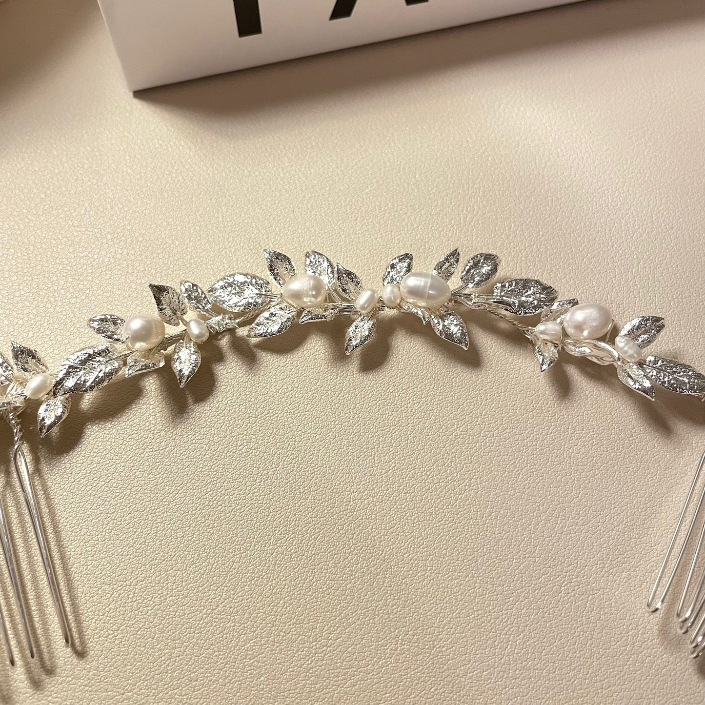 Jane Pearl and Flower Hair Comb - Lizabetha Parker