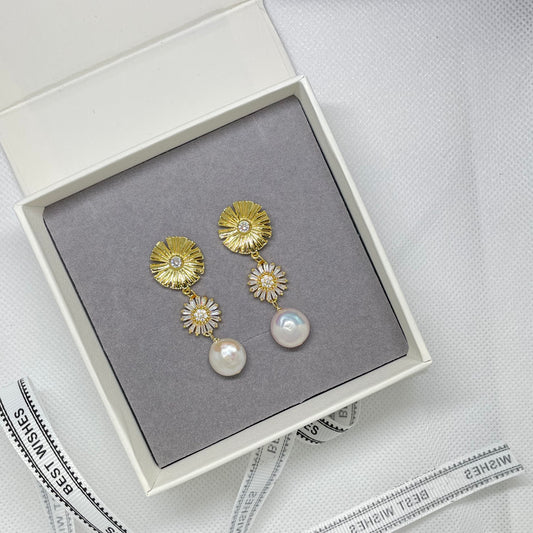 Tracy Pearl Bridal Statement Earrings - Lizabetha Parker