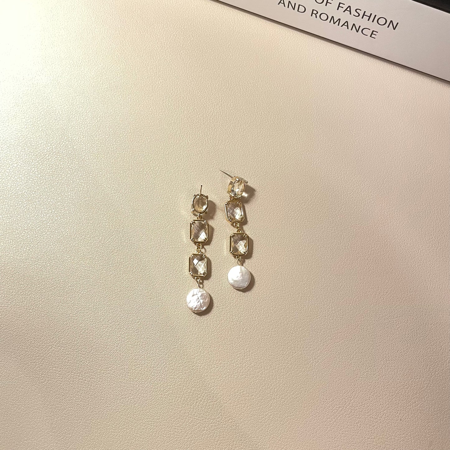 Stacy Pearl & Crystal Drop Earring - Lizabetha Parker